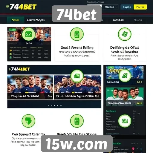 Análise das funcionalidades do site 74bet