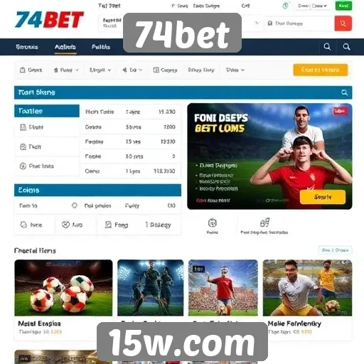 Avaliação das funcionalidades do site 74bet